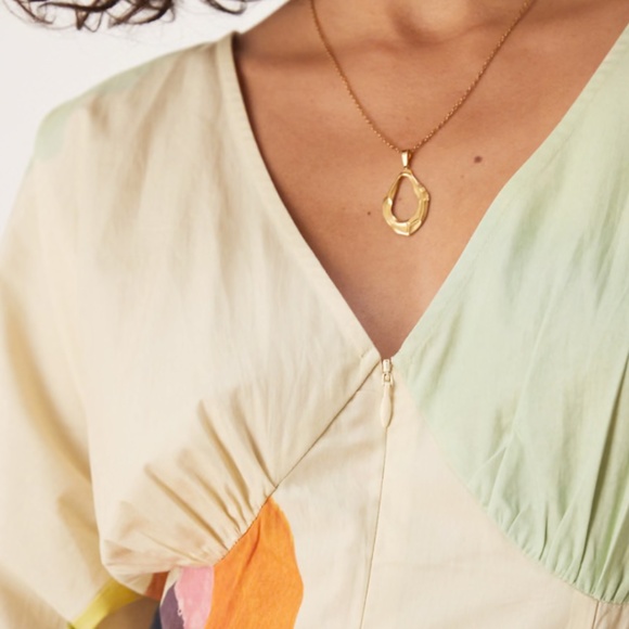 ASOS DESIGN long sleeve v neck poplin maxi dress in print - Picture 4 of 4